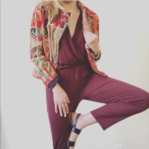 Zara | plum onesie